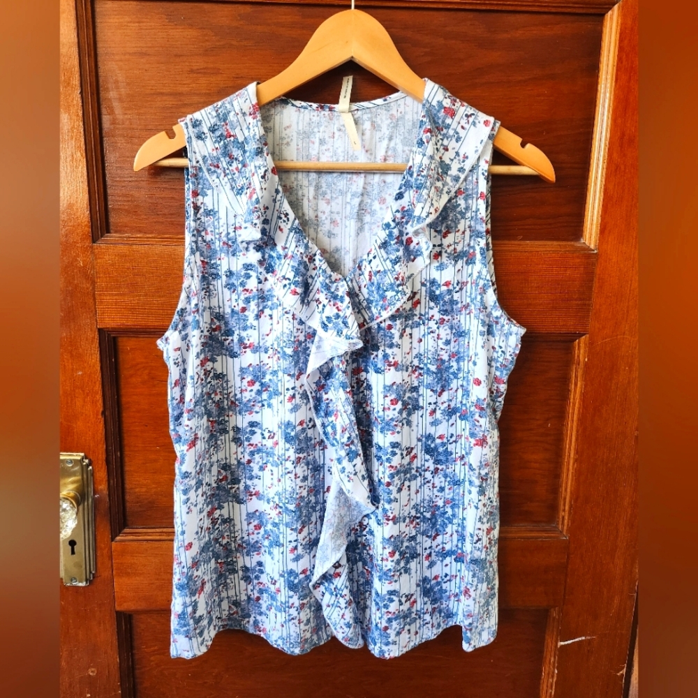 Roper Patterned Tank Top Size Large